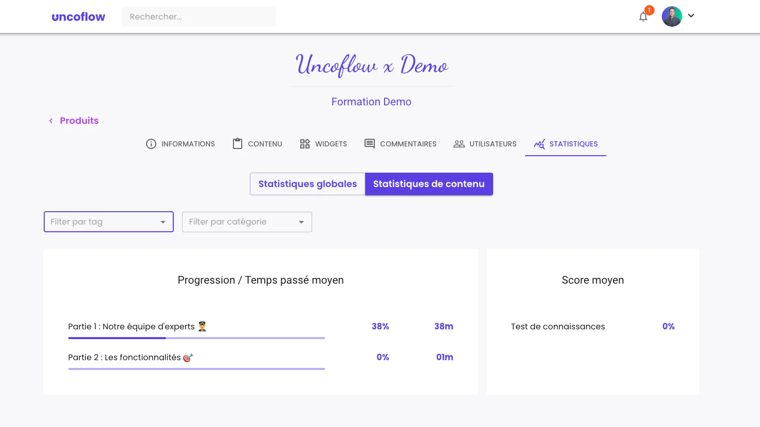 Illustration : Statistiques avancées