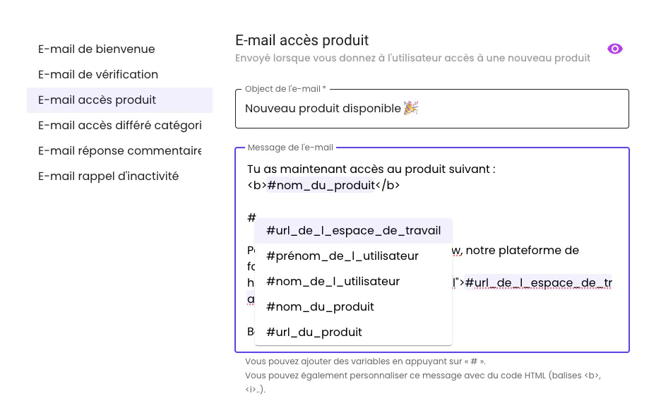 Illustration : Personnaliser le contenu