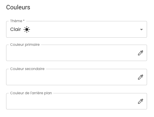 Illustration : Éléments personnalisables