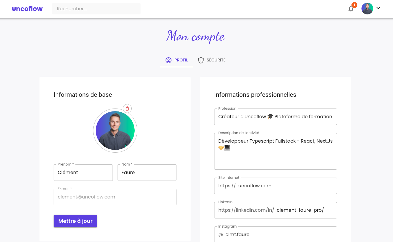 Illustration : Fonctionnement côté apprenant
